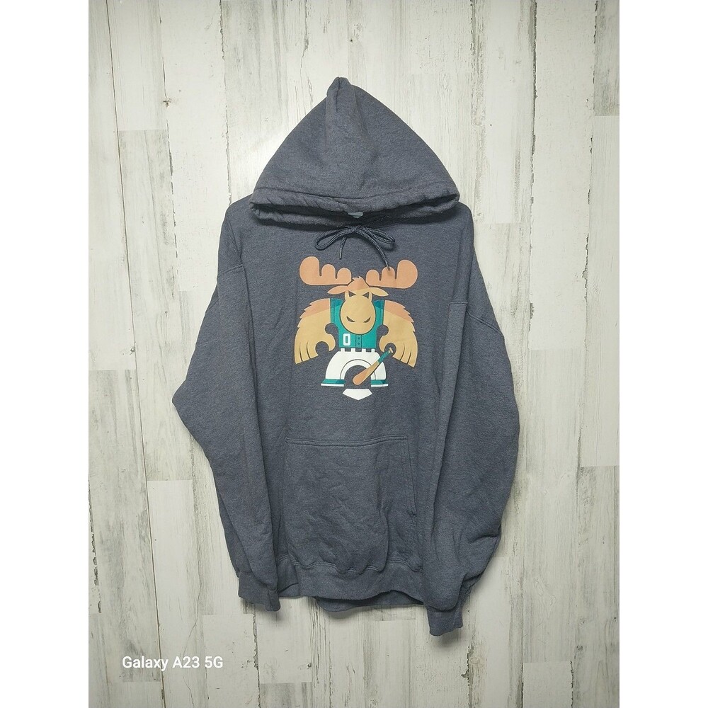 Seattle Mariners Men's XL Gray Mascot Hoodie